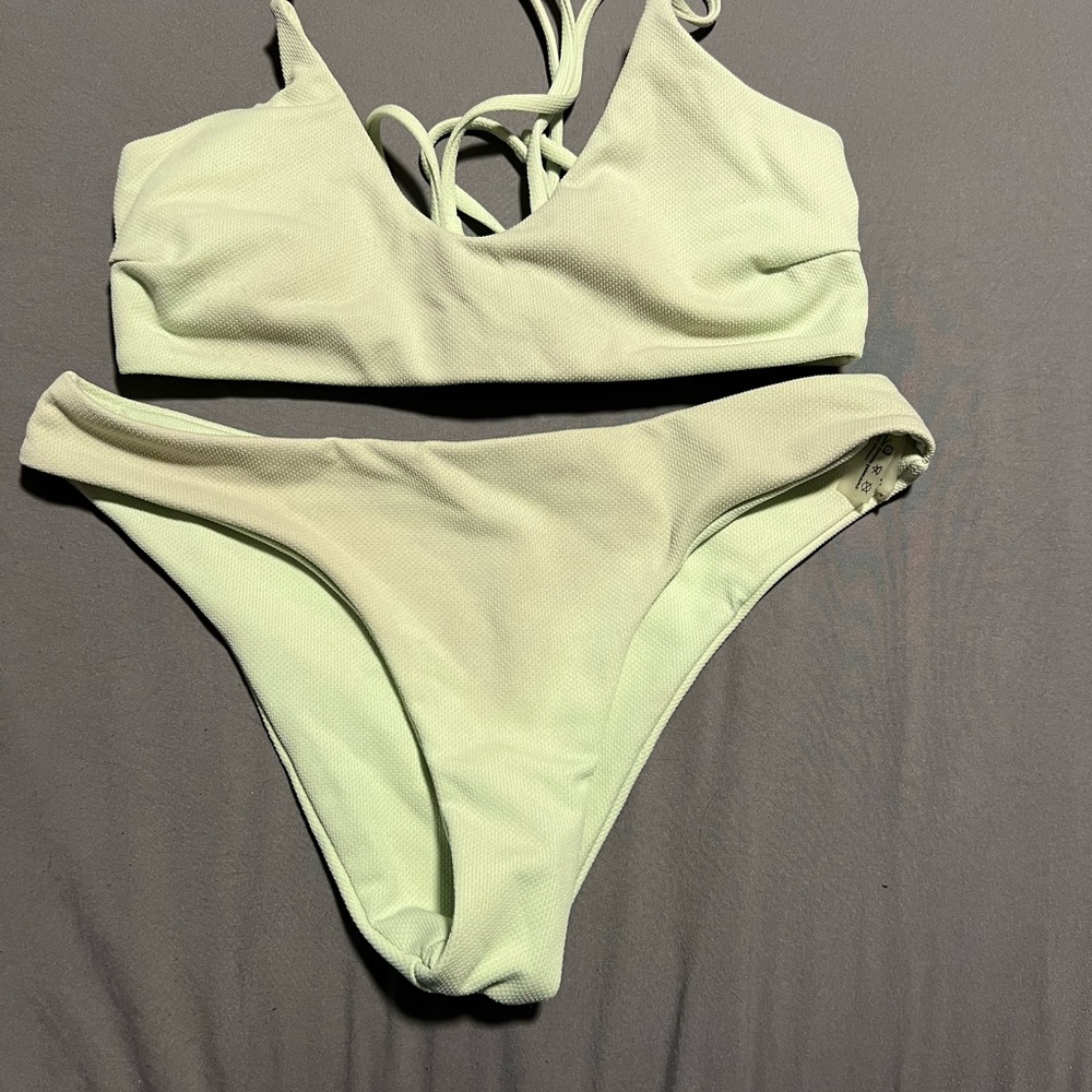 Stylish Light Green Bikini Set
